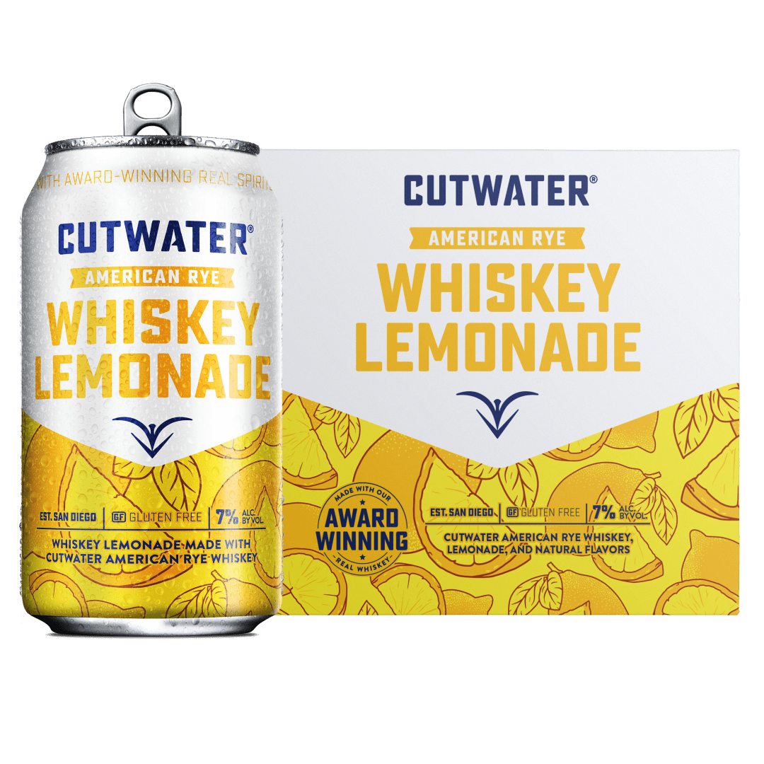 Cutwater Whiskey Lemonade, 4 Pack, 12 fl oz Cans