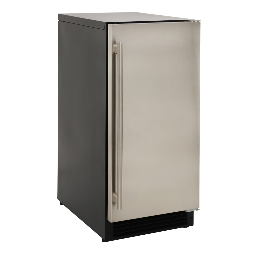 MAXGIM15SS - Ice Machine, 15", Gourmet Ice, Ss Door, Wht Int, Blk Ext