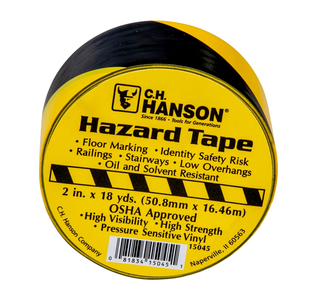 Aisle Marking Tape-54'x2" Black/Yellow