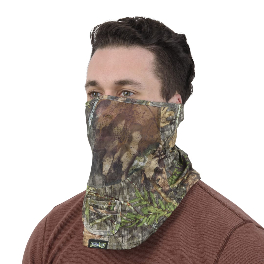 Shocker™ Hunting Neck Gaiter, Mossy Oak® Obsession™ Camo