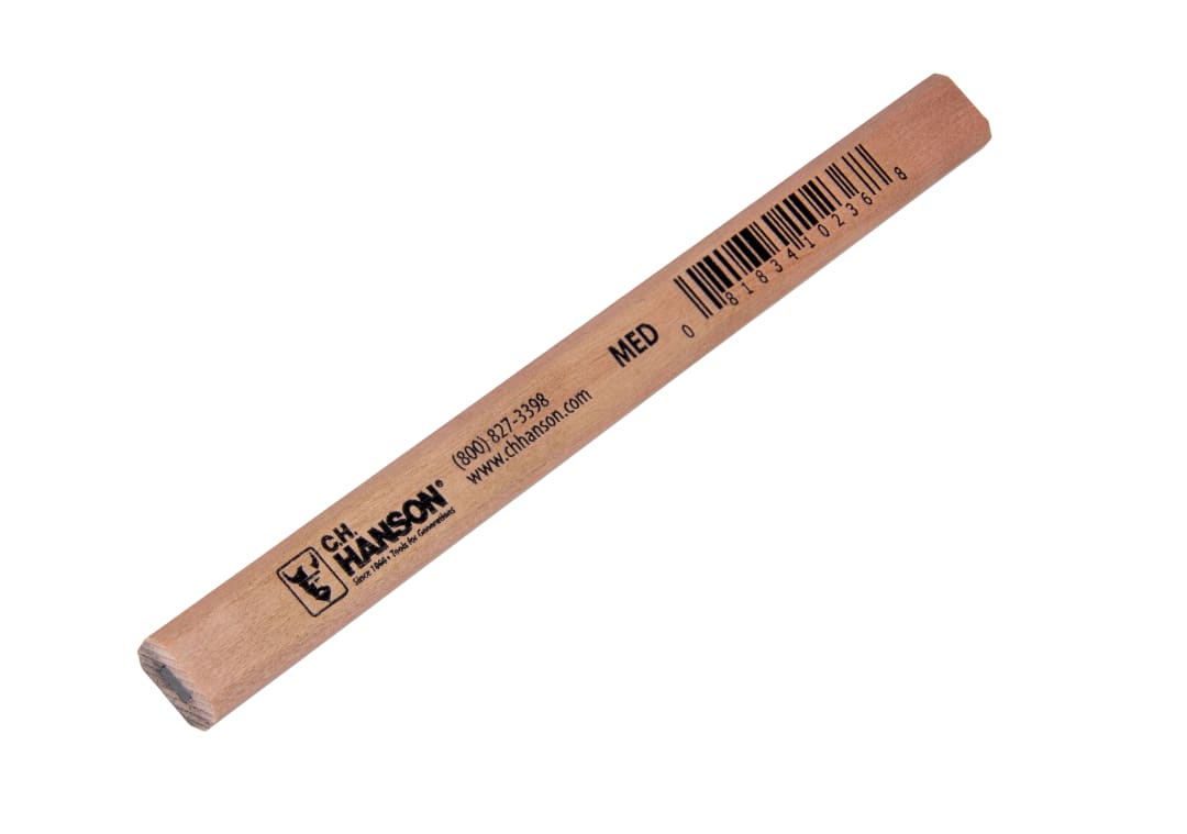 Carpenter Pencil-Medium Lead  Raw Basswood