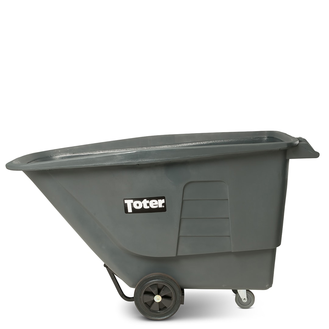 Wastequip® 1 Cubic Yard 825 lbs. Capacity Utility Duty Tilt Truck - Industrial Gray