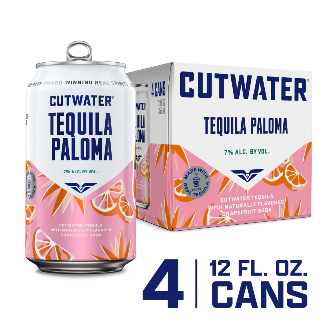 Cutwater Paloma Grapefruit Tequila 4 Pack 12 fl oz Cans