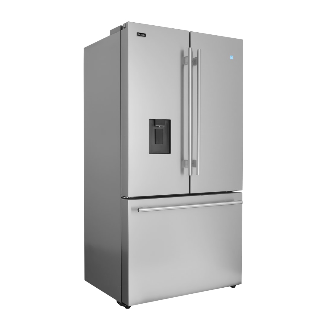 BRFDR22C01SS - 22 cu. ft. French Door Bottom Mount Fridge with Ice and Water, SS