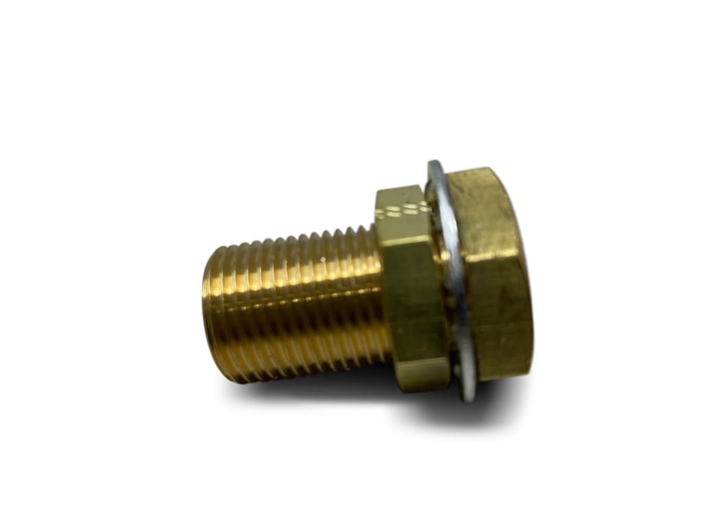 Aeroquip 1/4 Brass Fpt Anchor Blkhd Coup