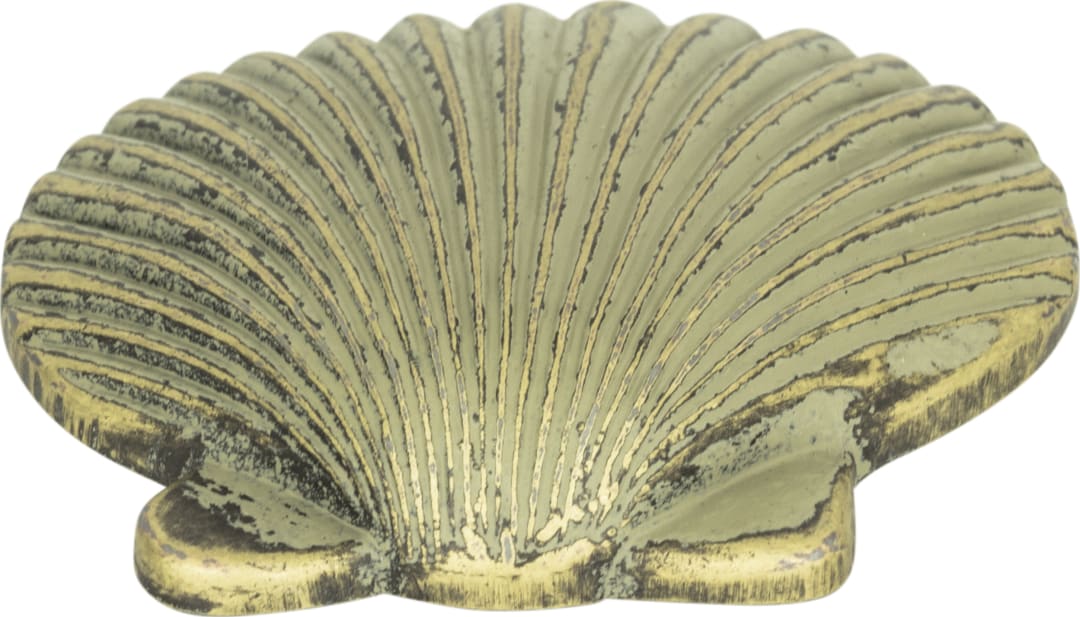 Clamshell Knob 2 Inch Verdigris