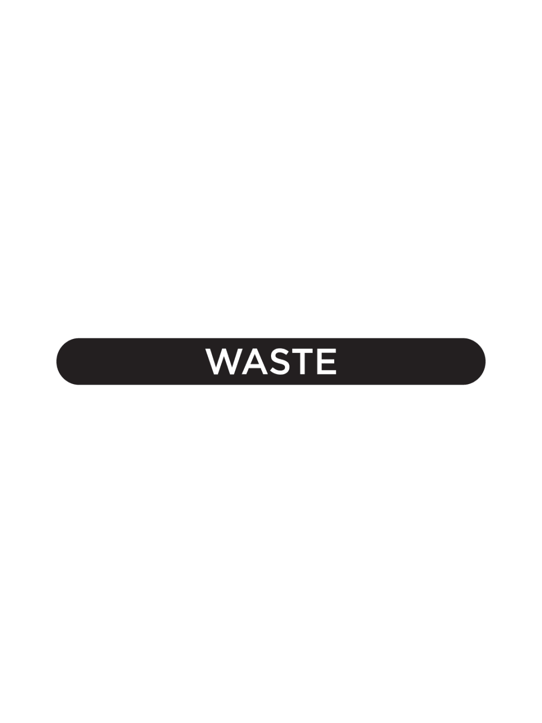  ASCEND - Label - Waste - Black-White 