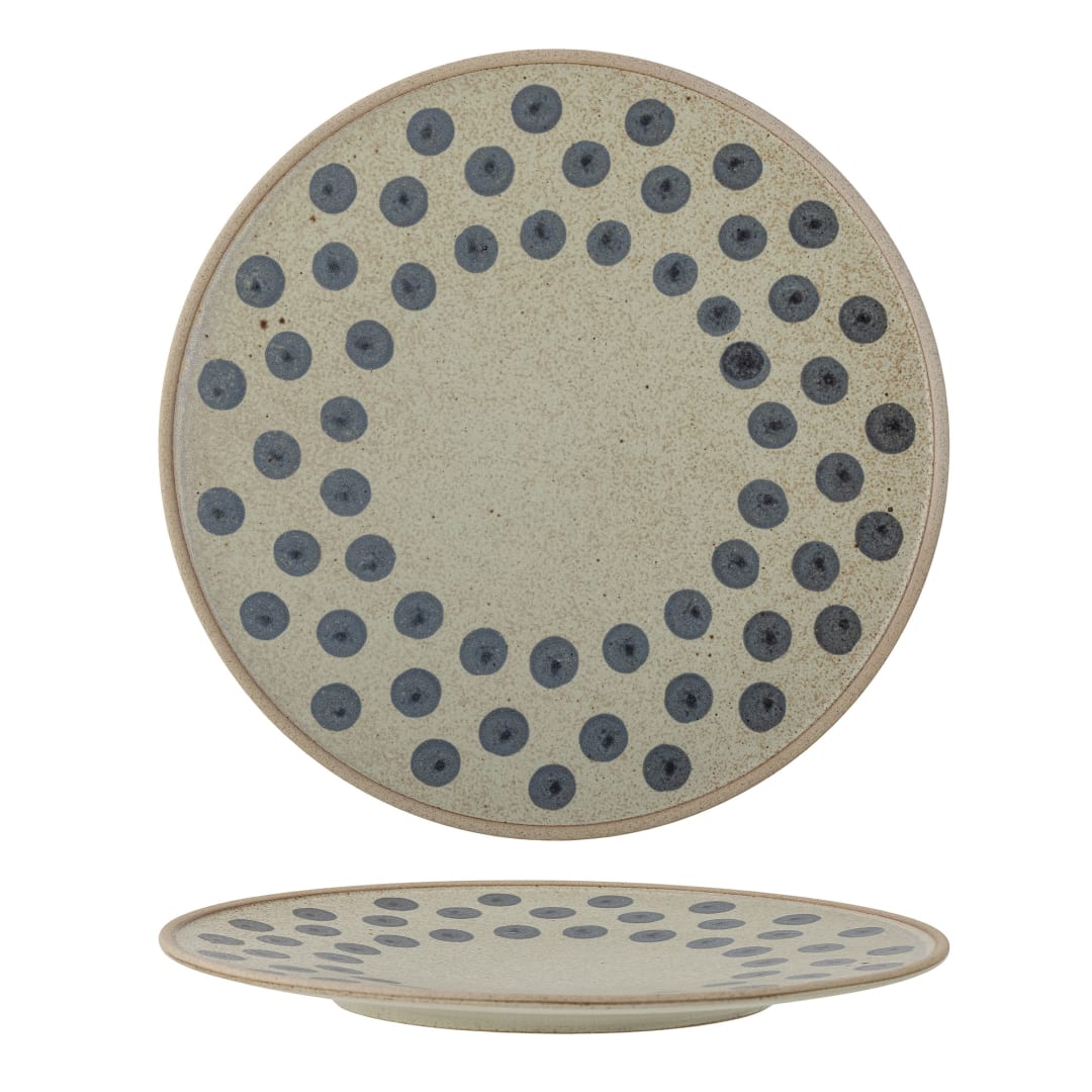 82057533 - Tinni Plate, Blue, Stoneware STOCK: 36