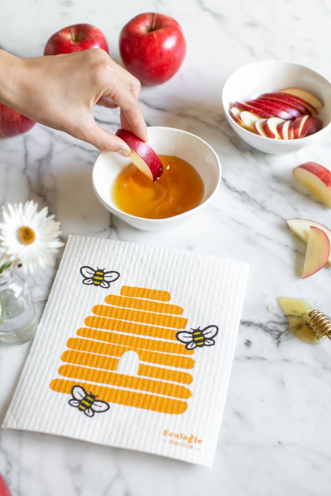 Bees Swedish Dishcloth