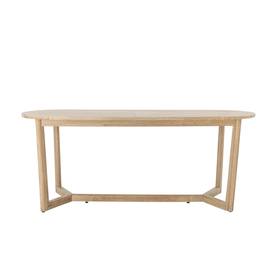 82064656 - Serrone Dining Table, Nature, Rubberwood STOCK: 43