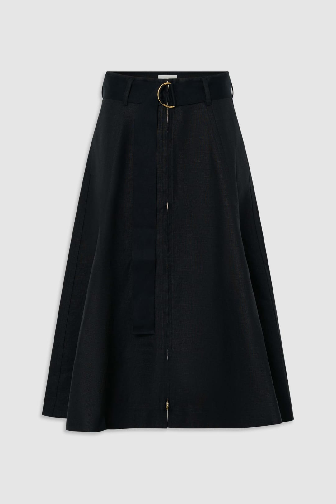 Zip Midi Skirt