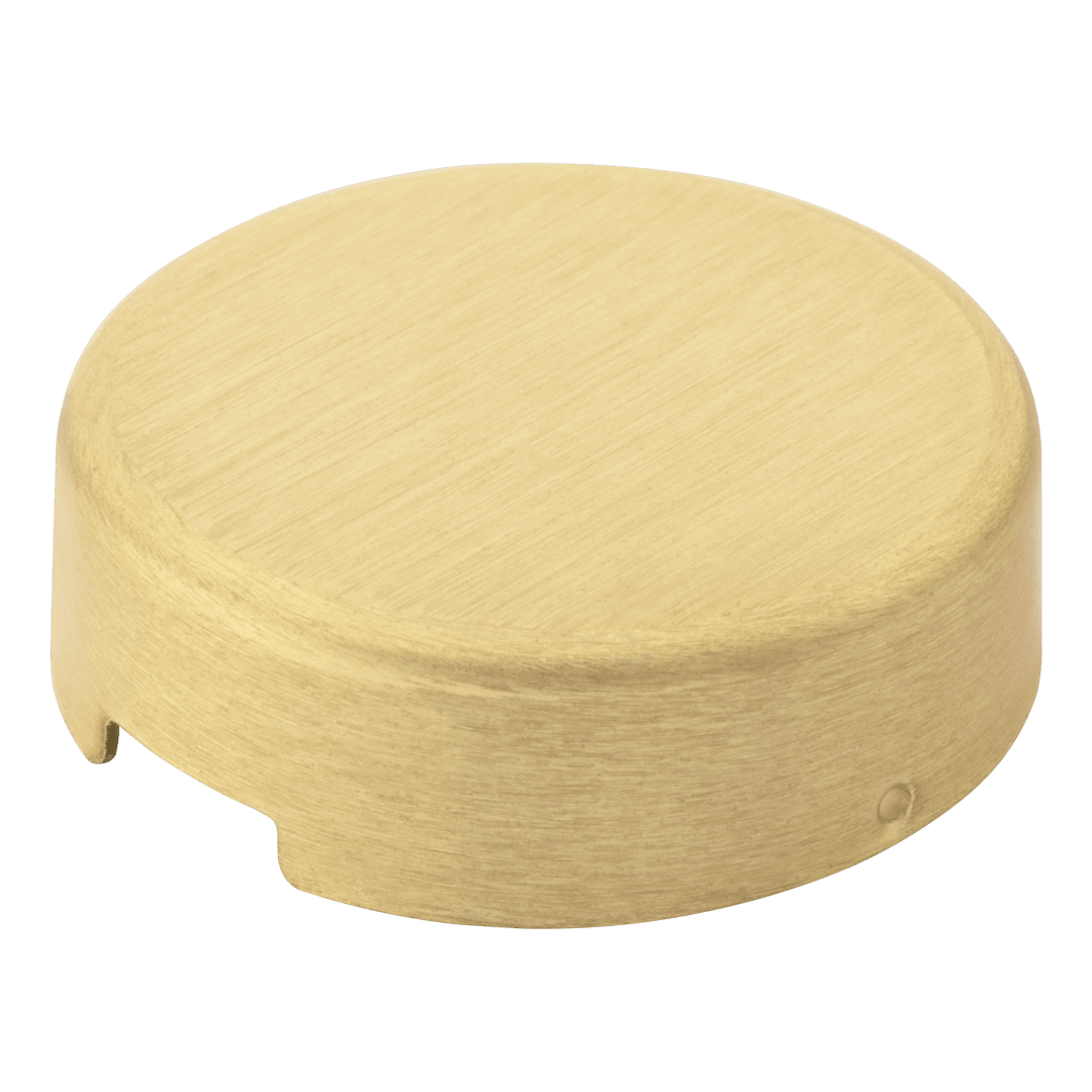 Bottom Screw Decorative Cap for Satin Brass Finish
