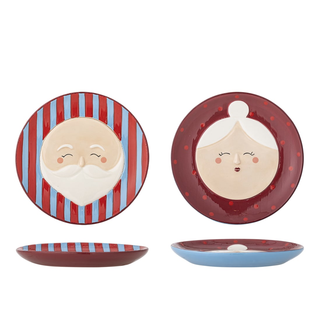 82063299 - Granny Plate, Red, Stoneware STOCK: 300