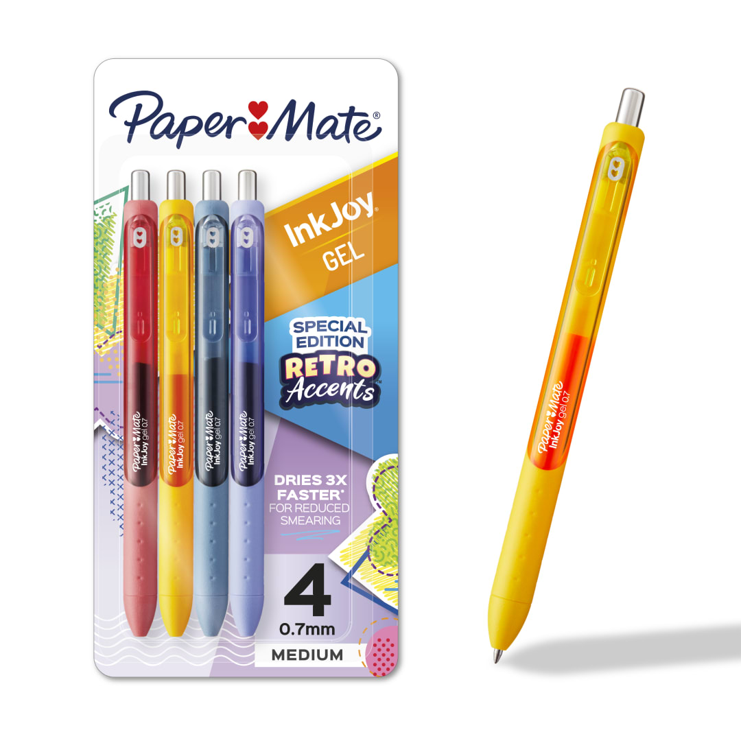 PM INKJOY GEL RT 0.7MM 4CT RETRO RFID
