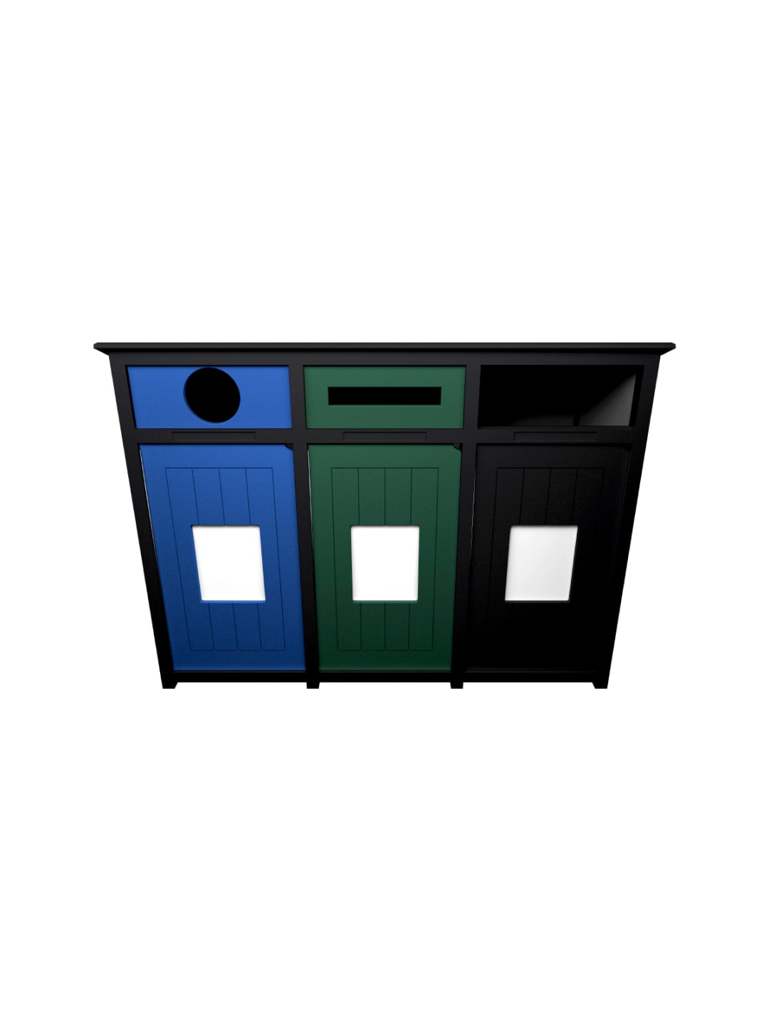  AURA - Triple - Unit - Circle-Slot-Full - Black-Grey-Blue-Green