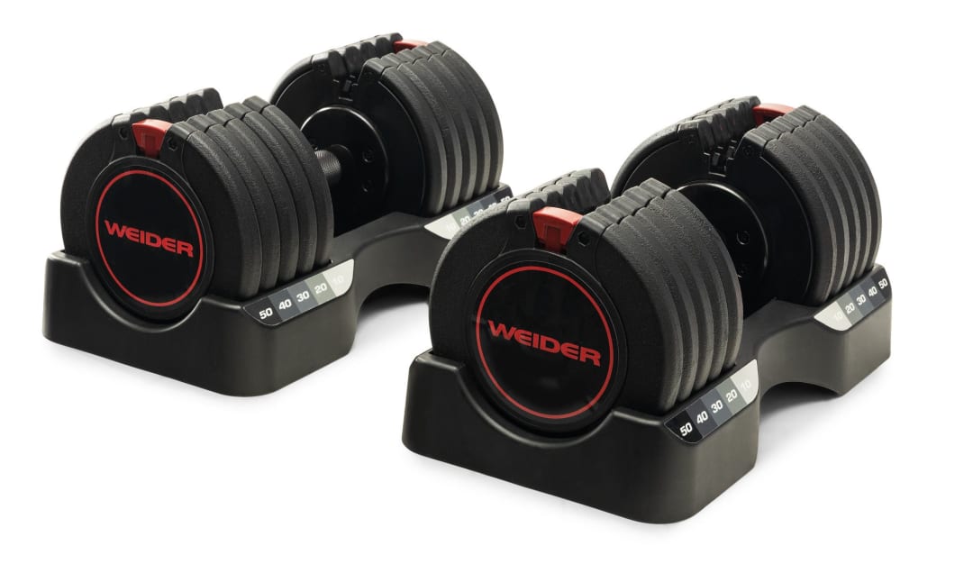 50 Lbs. Select-a-Weight Dumbbells - Pair