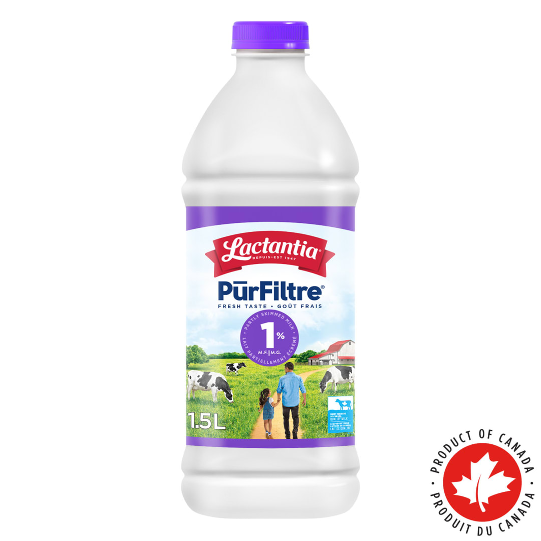 Lactantia PurFiltre Partly Skimmed Milk 1%, 1.5L