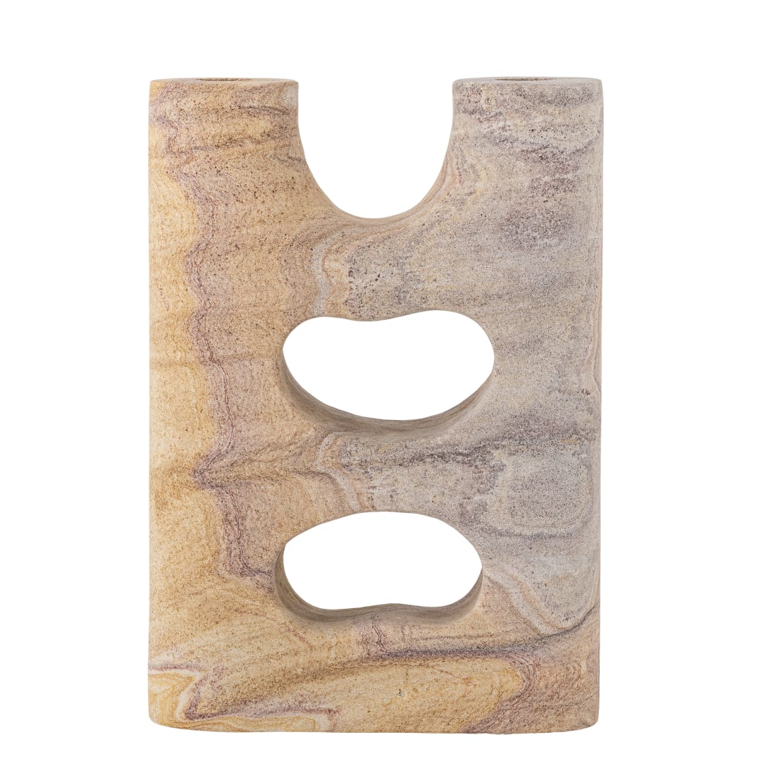 82068574 - Lodi Candle Holder, Nature, Sandstone STOCK: 300