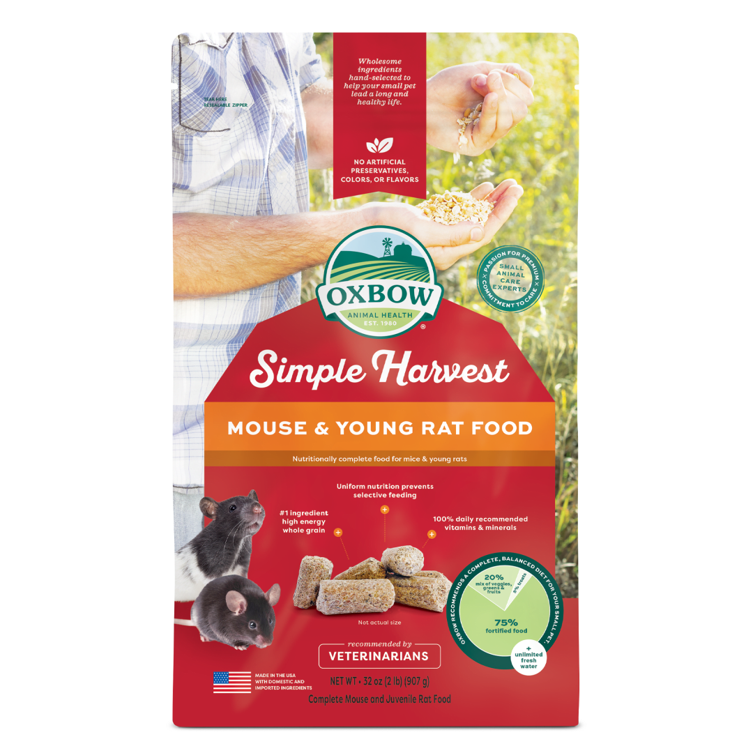 Oxbow Simple Harvest Young Mouse Food, 2 lb