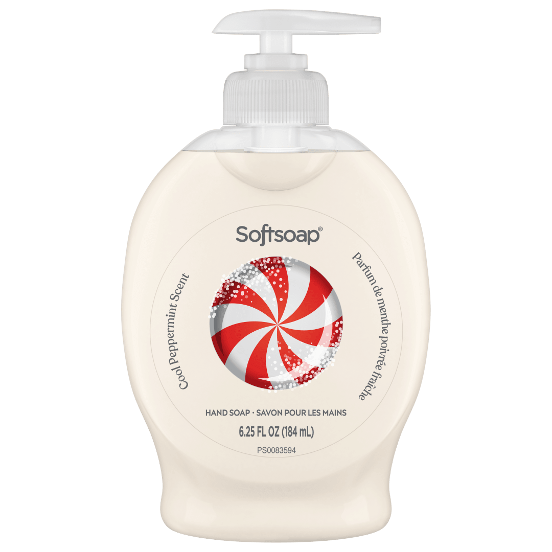 Softsoap Limited Edition Liquid Hand Soap, Kitchen or Bathroom Hand Soap, Cool Peppermint Scent, 6.25 fl oz Pump Bottle