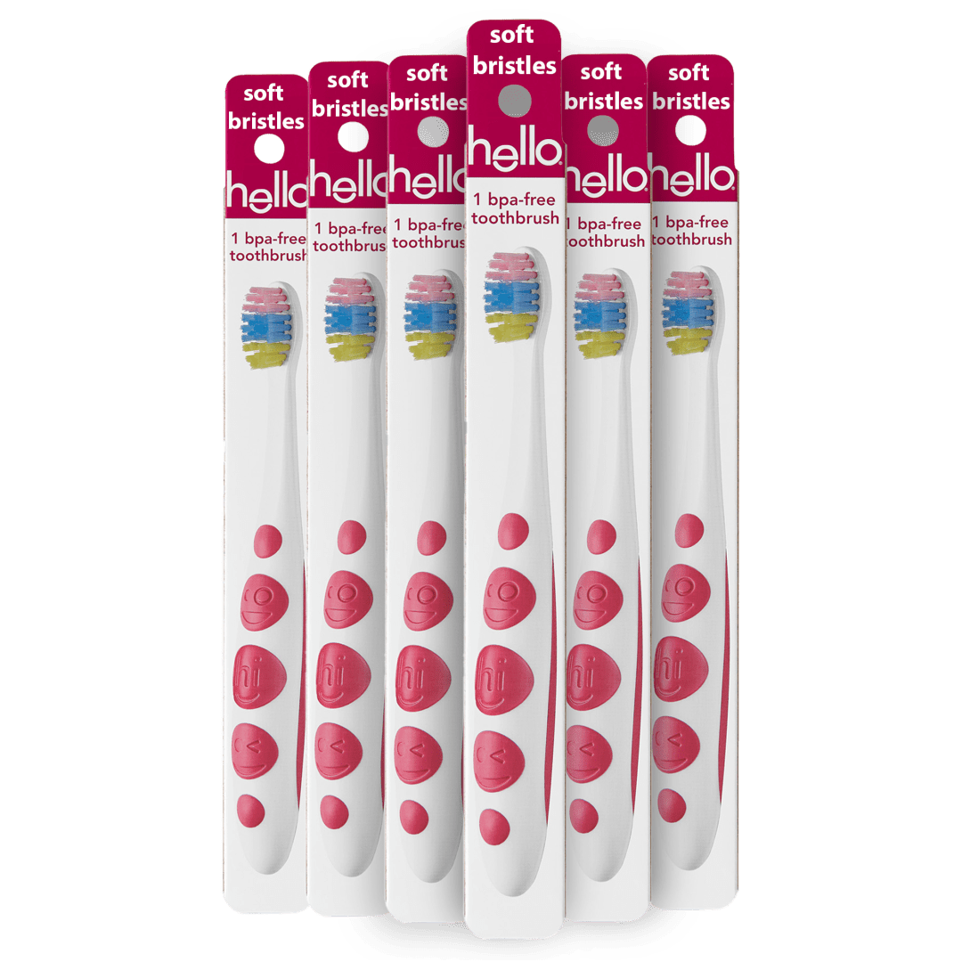 hello Unicorn Soft Kids Toothbrushes, 6 Pack