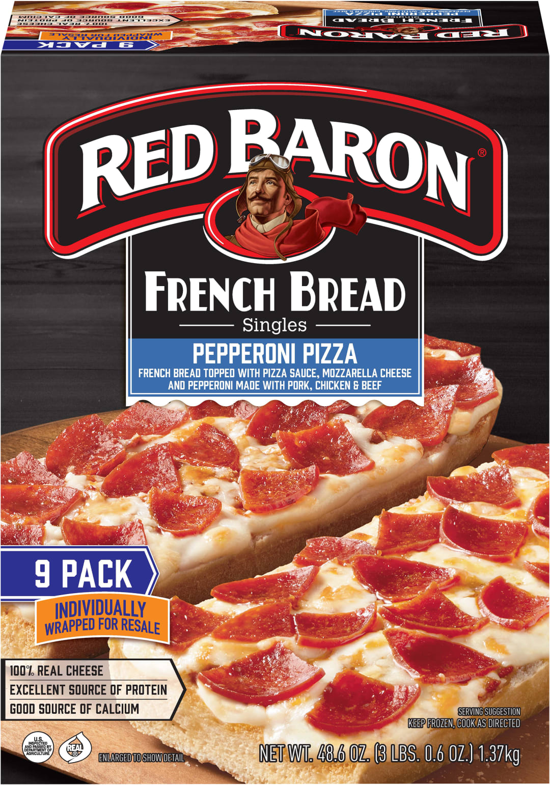 Pepperoni French Bread Frozen Personal Pizza