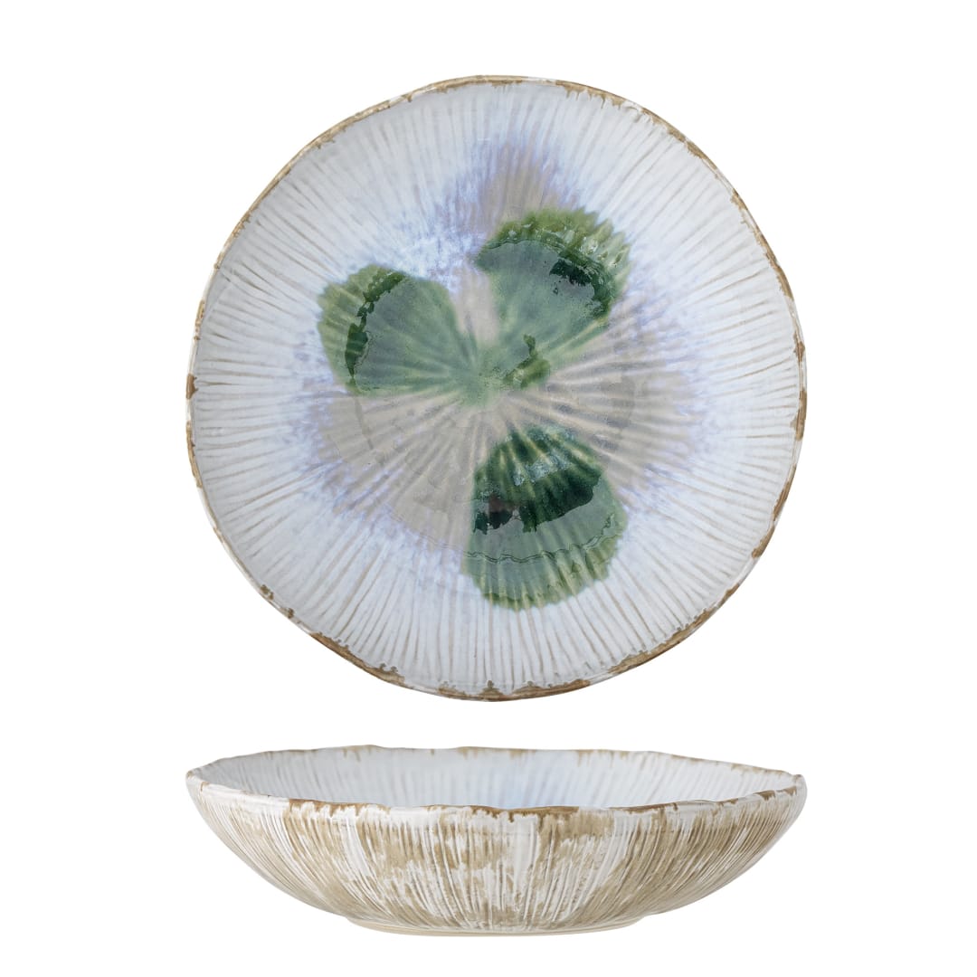 82060908 - Mati Bowl, Green, Stoneware STOCK: 32