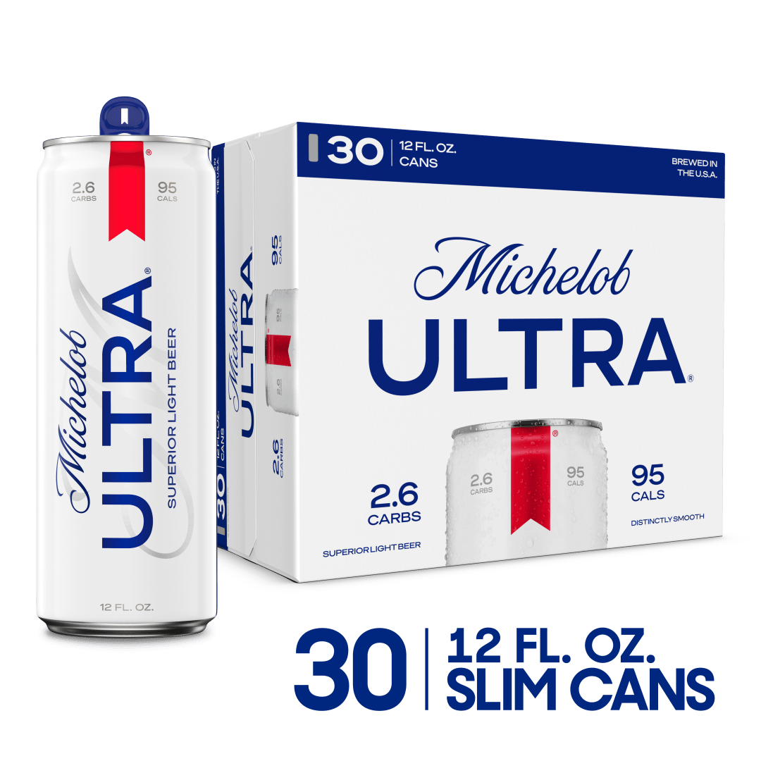 Michelob Ultra Light Beer, 30 Pack 12 fl. oz. Cans, 4.2% ABV