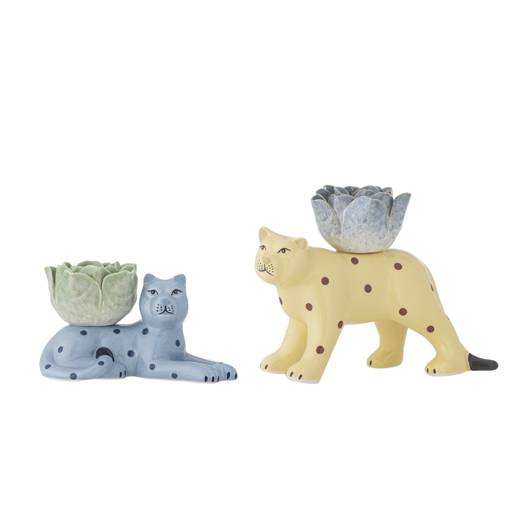 82062927 - Rory Candle Holder, Multi, Stoneware STOCK: 300