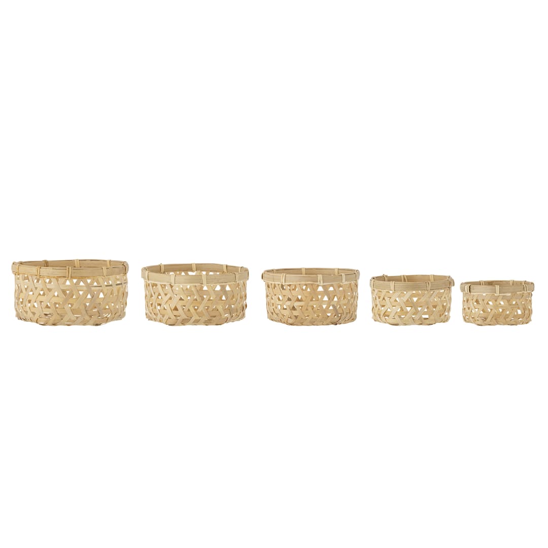 82064182 - Toulon Basket, Nature, Bamboo STOCK: 76