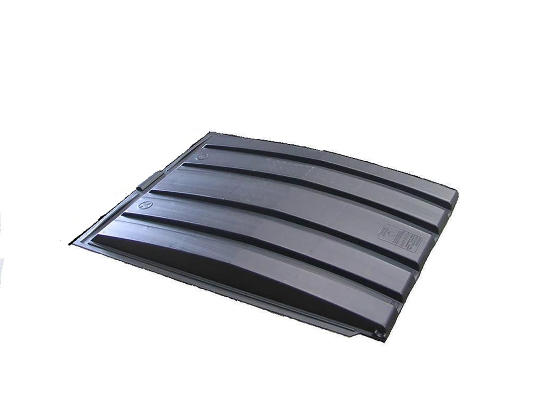 Galbreath™ Lid Poly 32 X 31 Single Wall Black