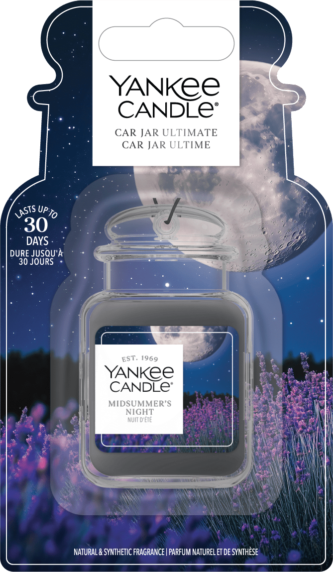 Yankee Candle | Car Jar | Noche de verano | Para coches y espacios pequeños en casa | Hasta 30 días