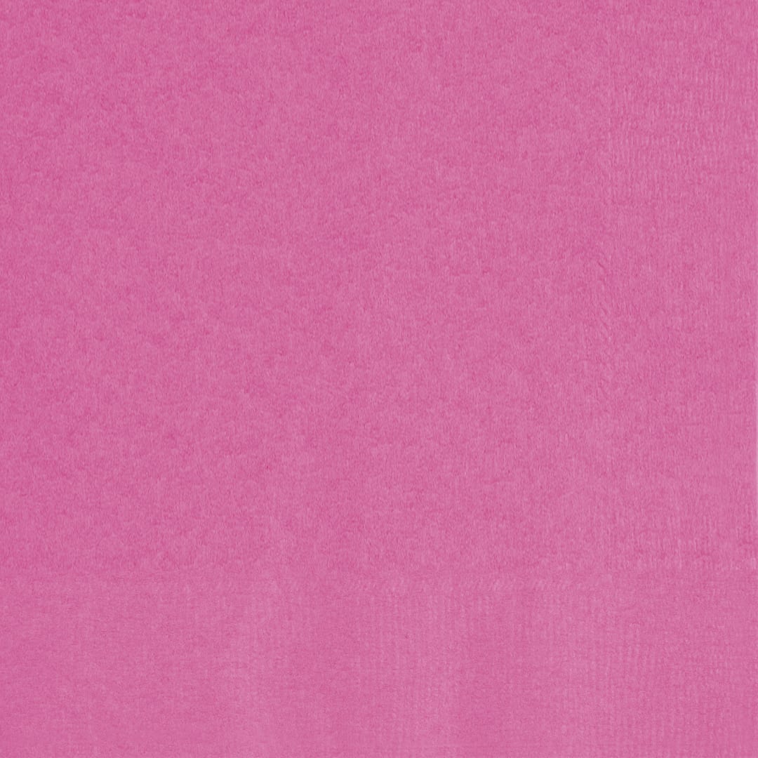 Hot Pink Solid Beverage Napkins, 100ct