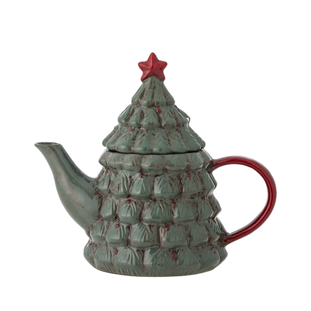 82072921 - Elvion Teapot w/Teastrainer, Green, Stoneware STOCK: 300