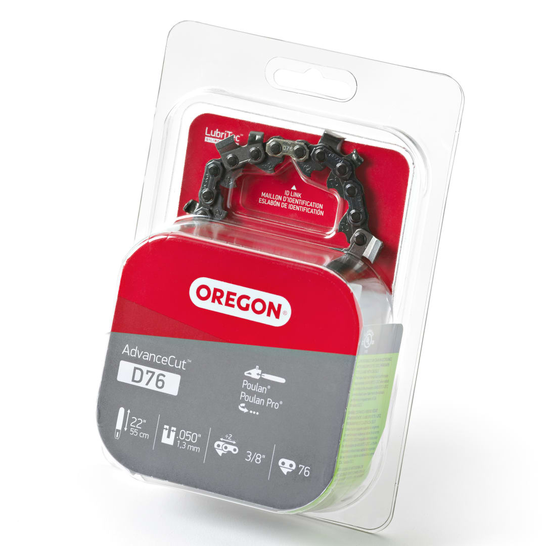 Oregon D76 AdvanceCut Saw Chain for 22 in. Bar - 76 Drive Links -fits Poulan and Poulan Pro models