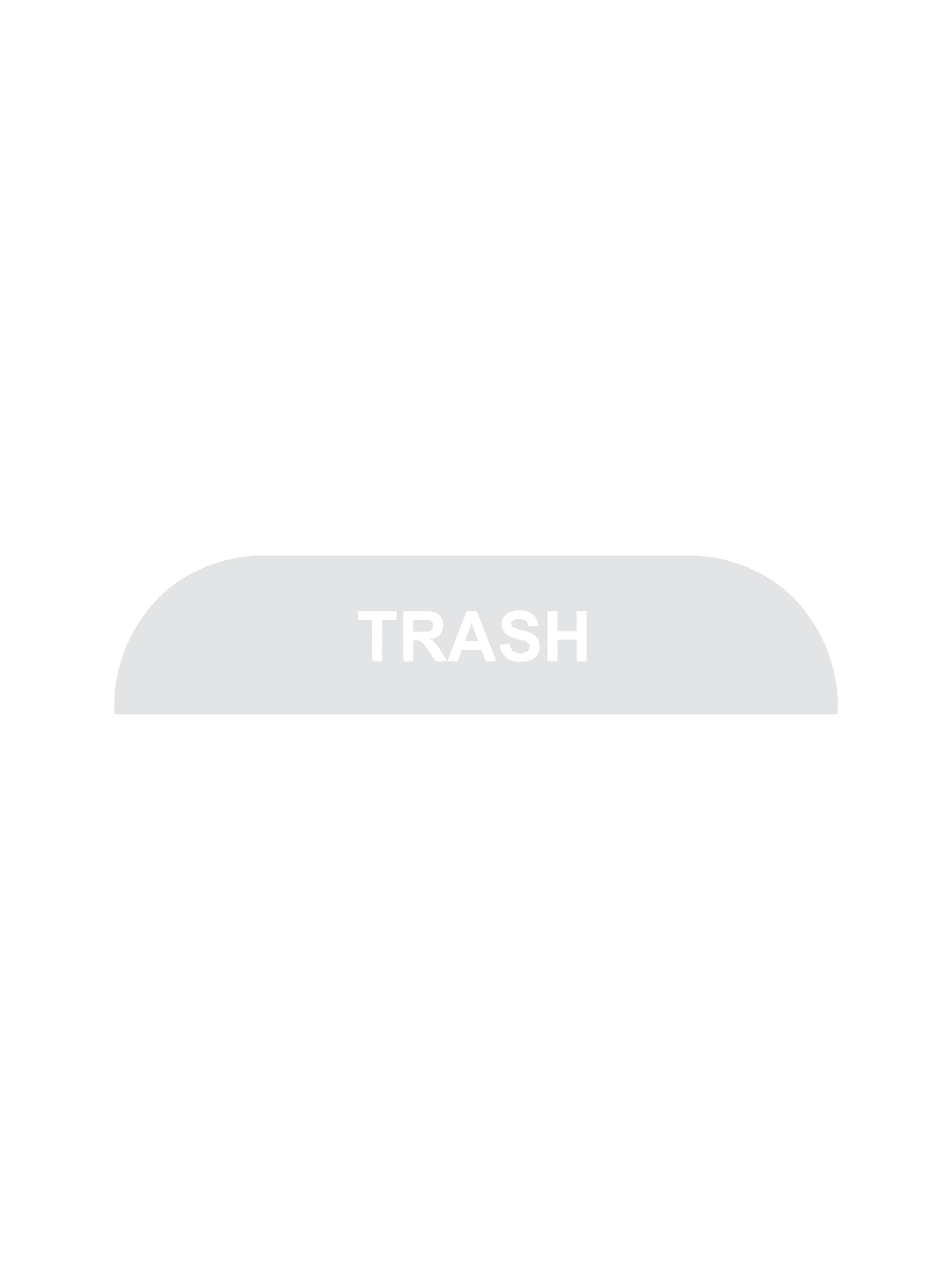  BILLI BOX - Label - Trash - Clear-White