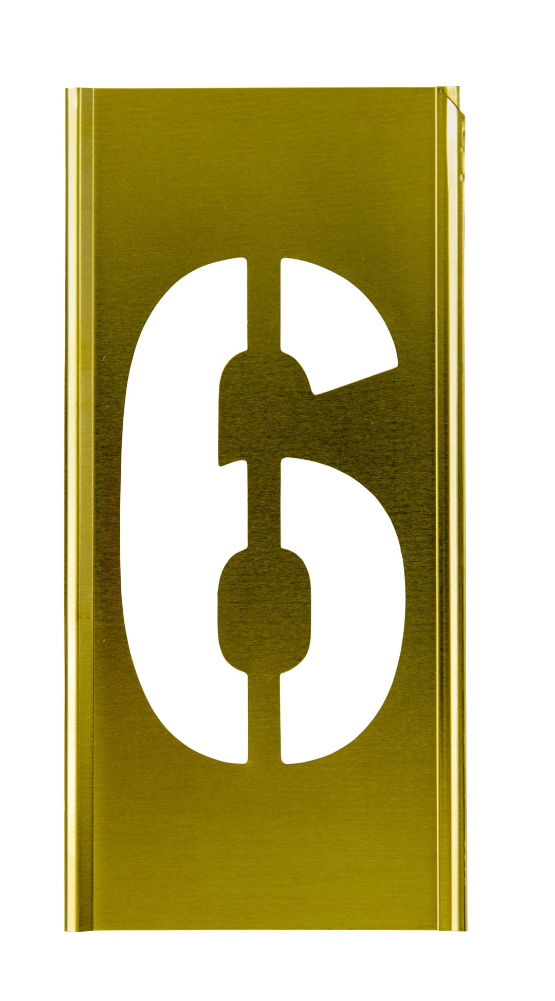 Stencil Sort-4" Brass Gothic 6