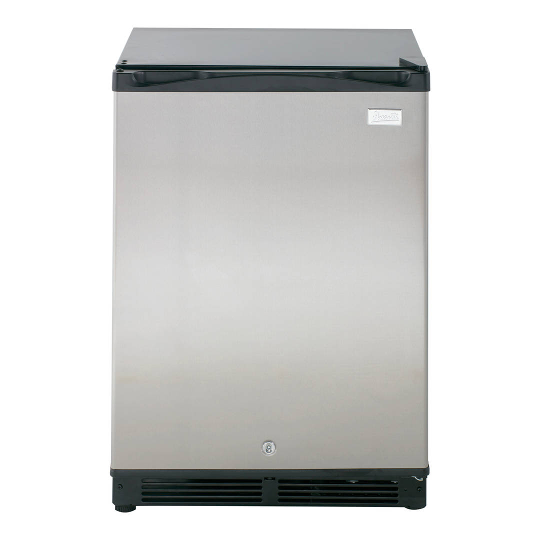 Avanti Compact Single Door Refrigerator with Reversible Door, Adjustable Glass Shelves, 5.2 Cu. Ft. Capacity, in Stainless Steel (AR52T3SB)