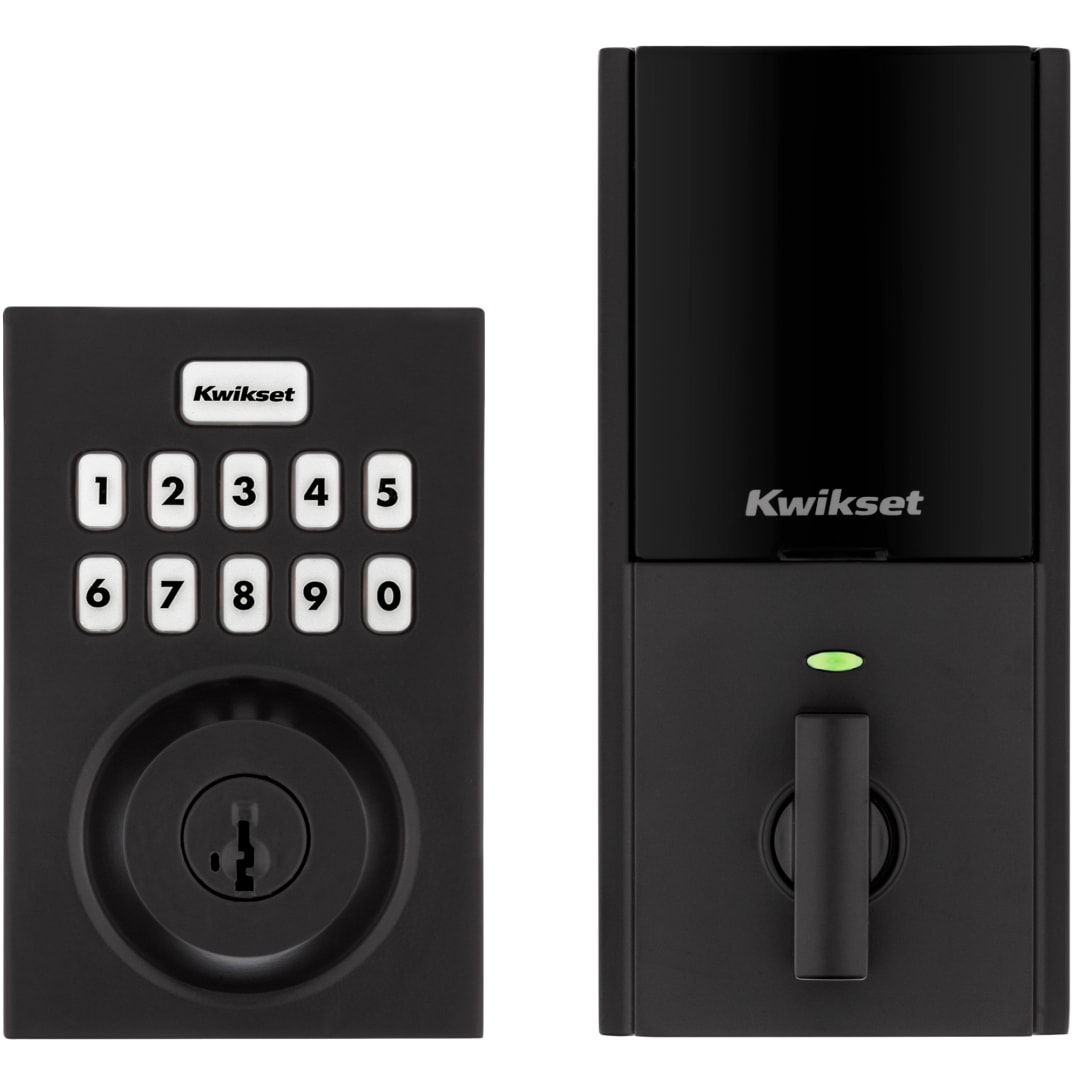 Home Connect 620 Keypad Connected Smart Lock with Z-Wave Technology featuring SmartKey Security™ in Matte Black
