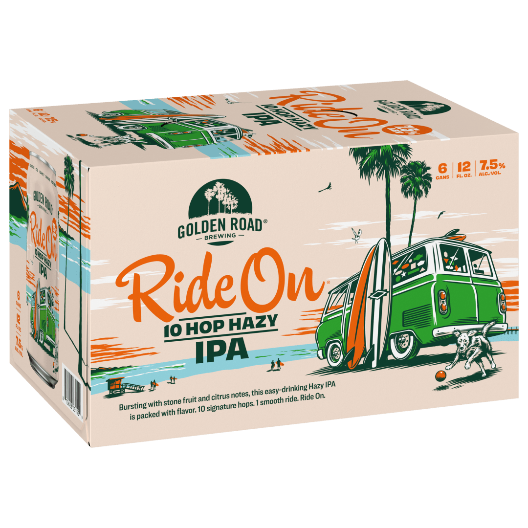 Golden Road Brewing 10 Hop Hazy IPA, 6 Pack 12 fl. oz. Cans