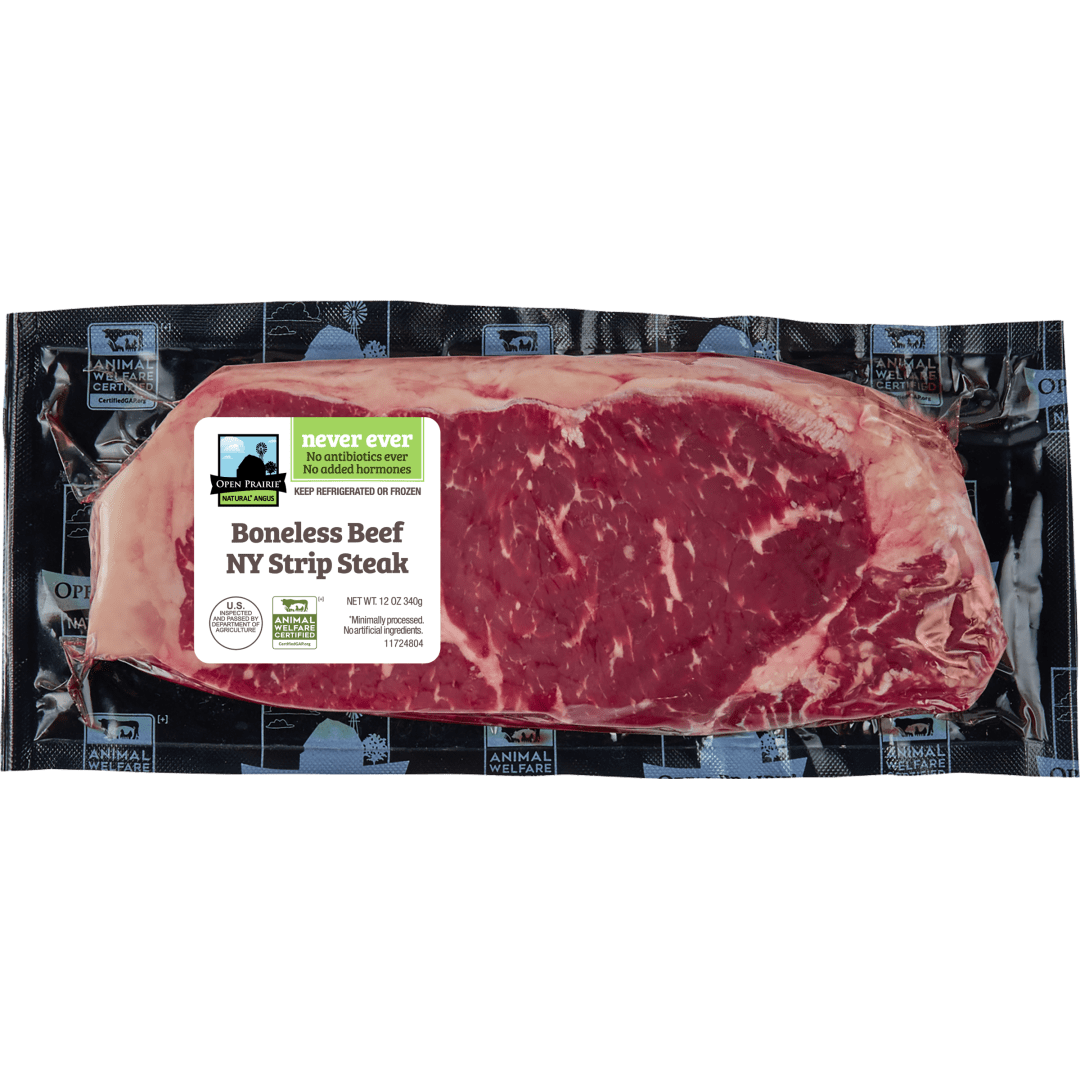 Open Prairie® Natural* Angus Beef Strip Steak