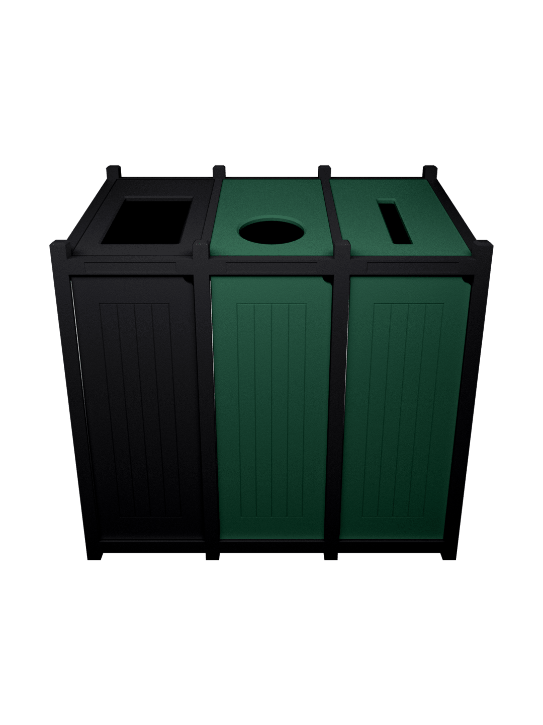  VENTURE - Triple - Unit - Full-Circle-Slot - Black-Green
