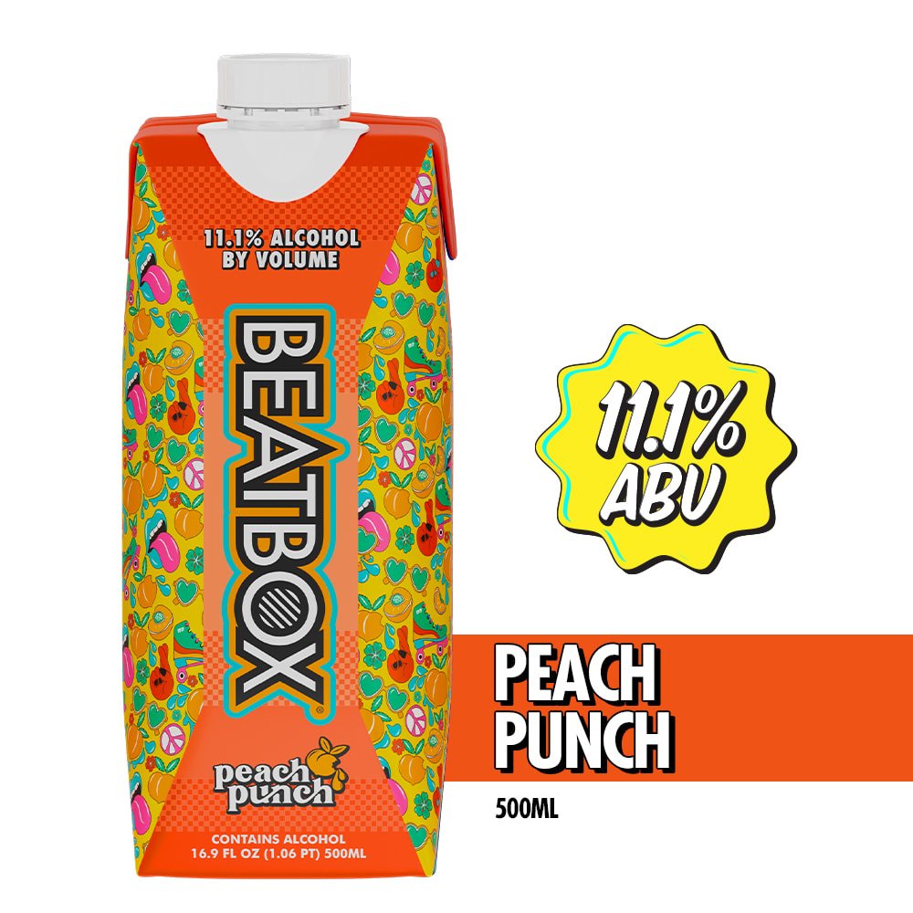 BeatBox Peach Punch Party Punch Cocktail 500ml Tetra