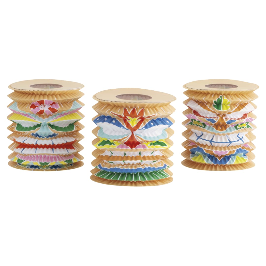 Tiki Paper Lantern Centerpiece Kit, 3pc