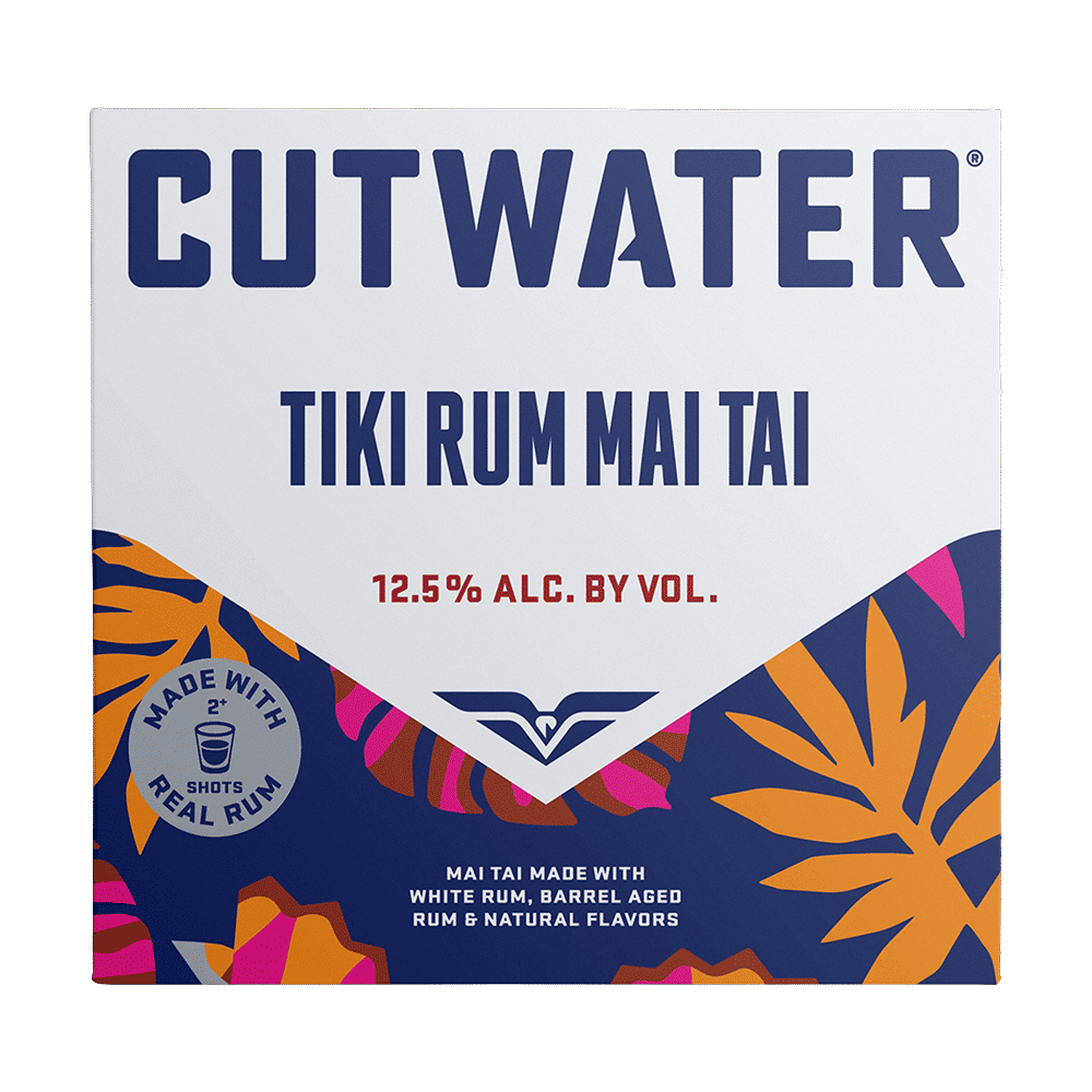 Cutwater Spirits Tiki Rum Mai Tai, 4 Pack 12 fl oz Cans