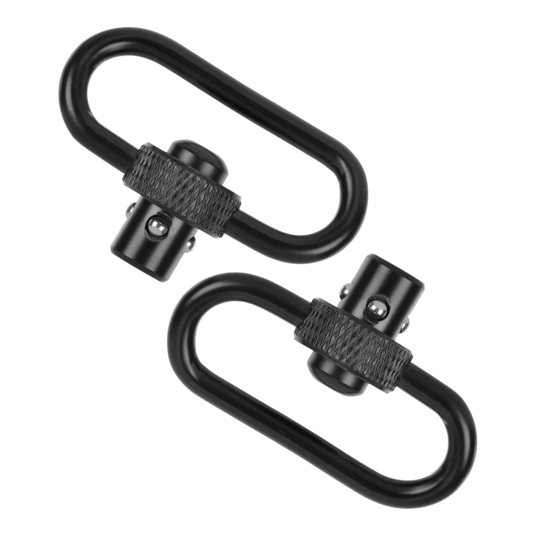 Allen Company Push Button QD Steel Gun Swivel, 1.25" with Loop, Black