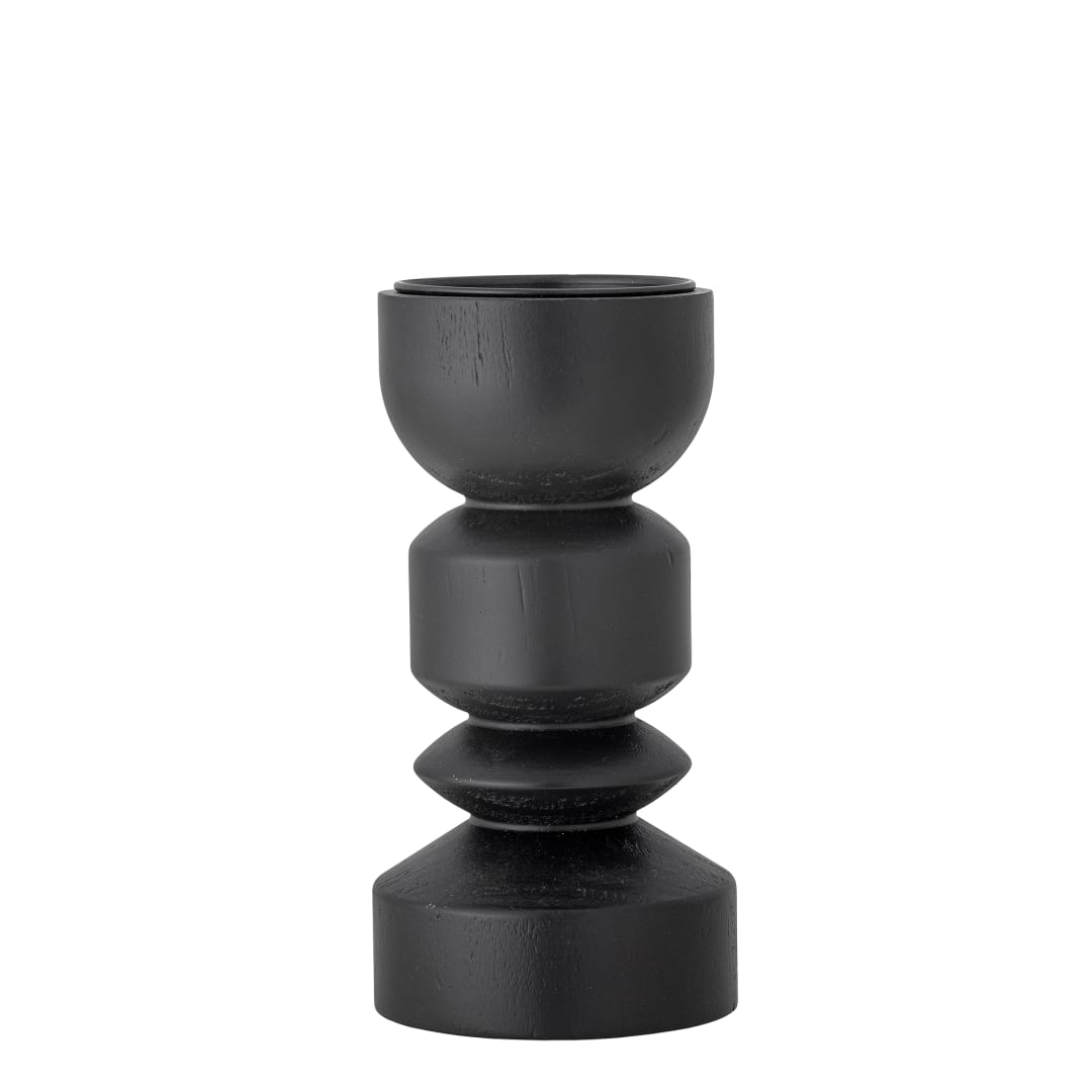 82061809 - Bowen Candle Holder, Black, Pine STOCK: 11