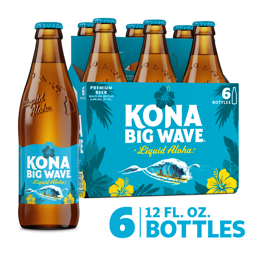 Kona Big Wave Liquid Aloha Premium Beer 6 - 12 fl oz Bottles