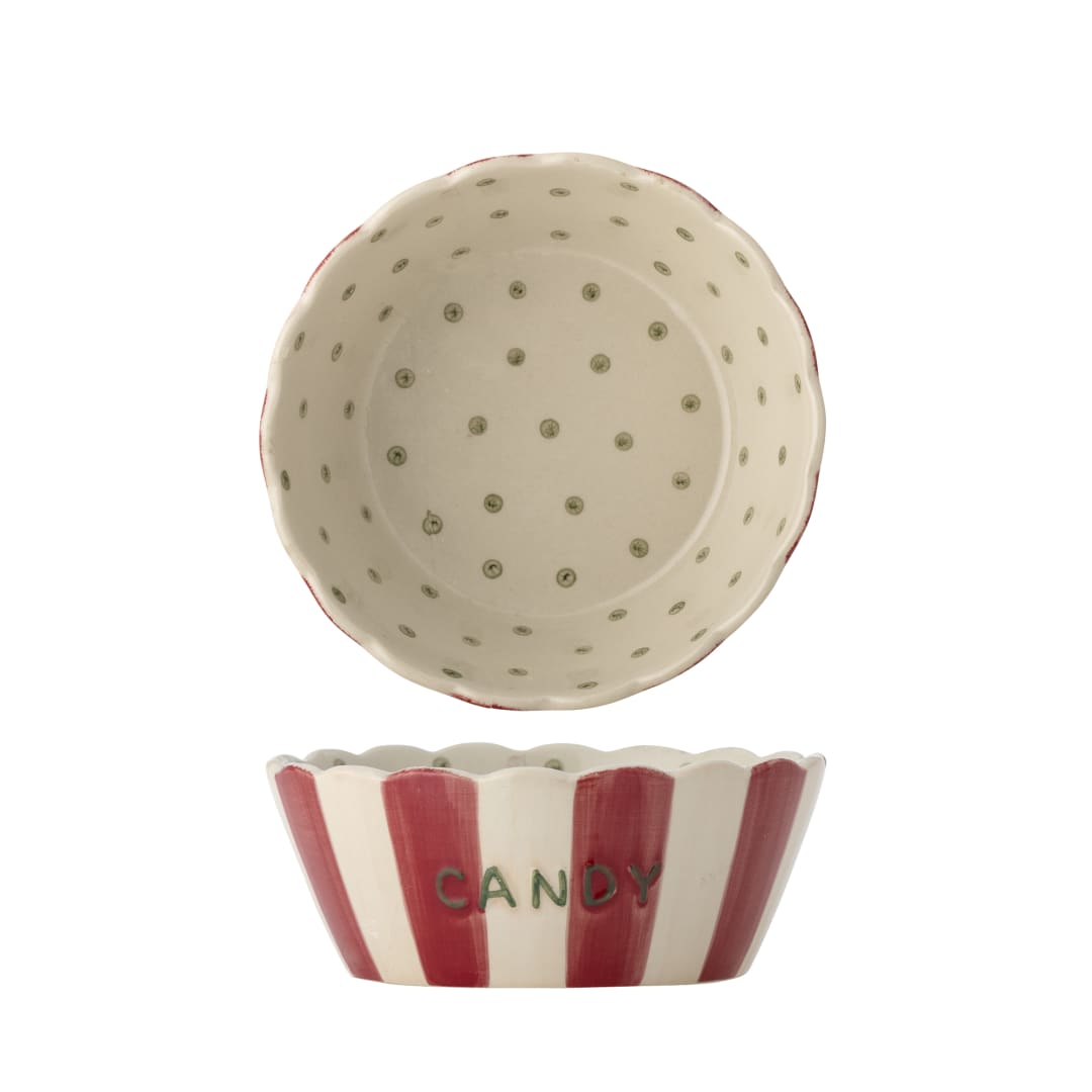 82063855 - Chip Bowl, Red, Stoneware STOCK: 0
