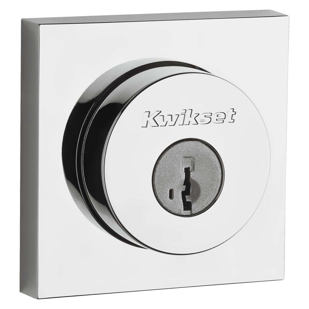 158 Square Single Cylinder Deadbolt featuring SmartKey Security